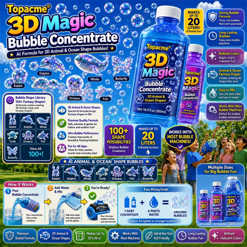 Super 3D Magic Bubble Concentrate