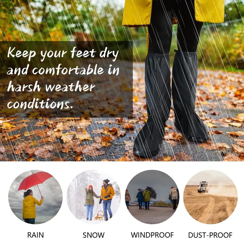 🔥HOT SALE🔥Waterproof Rain Boot Shoe Cover Non-Slip Waterproof Boot Covers 🥾