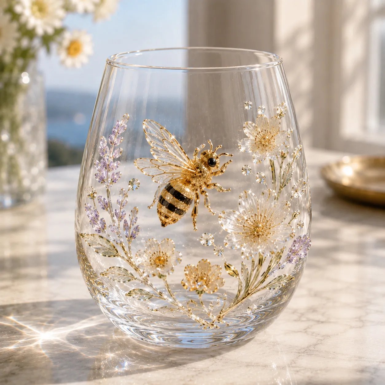 🔥✨ 3D Animal Floral Glass Tumbler | For Prettier Sips, Sunlight-Catching Details, Nature Charm & Elegant Everyday Drink Vibes 🌸🐾