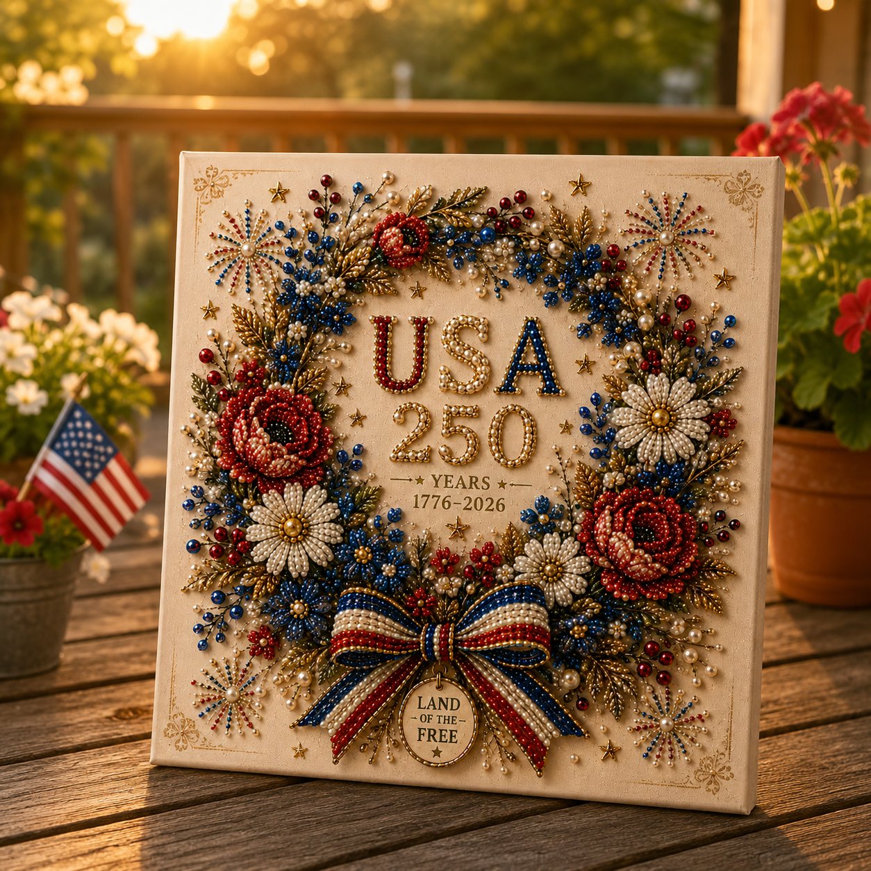 🏵️ Land Of The Free Wreath