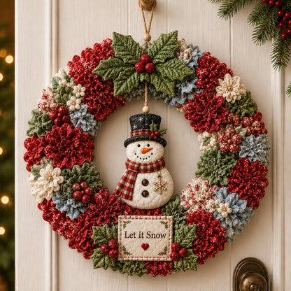 🔥49% Off Last Day - BUY 3 GET 1 FREE🔥🎄 3D Fabric Poke Wreath DIY Kit