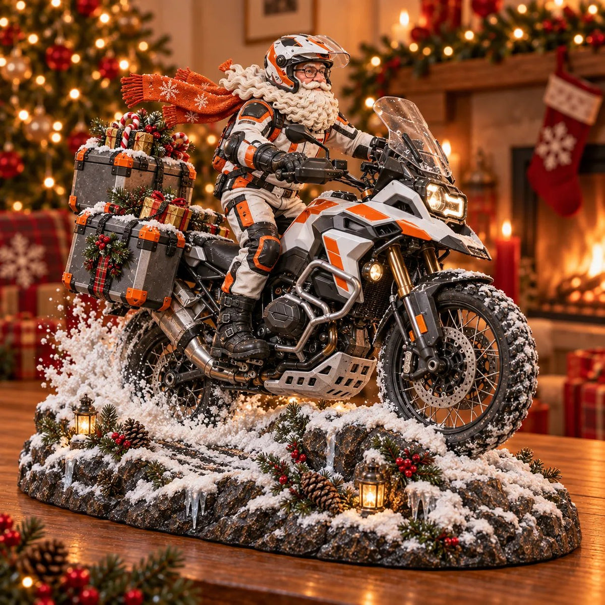🔥HOT SALE 49% OFF🏍️🎅 Santa’s Ride Home – Christmas Motorcycle Keepsake Collection💨