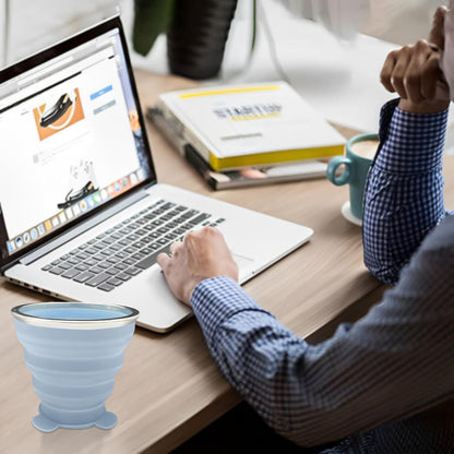 270ML Foldable Silicone Travel Cup - Anti-Slip Anti-Scald Camping Mug