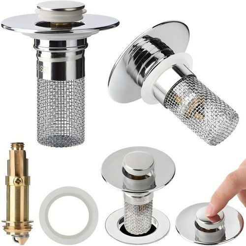 🔥Universal Drain Filter with Stainless Steel Filter Basket