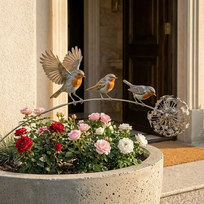 🐦 Bring Your Garden to Life💥Robin Garden Stake