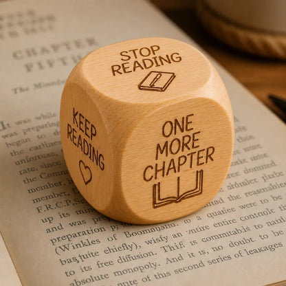 🔥LAST DAY 50% OFF - 🎲Wooden Reading Decision Dice✨Natural Solid Wood & Hand-Painted