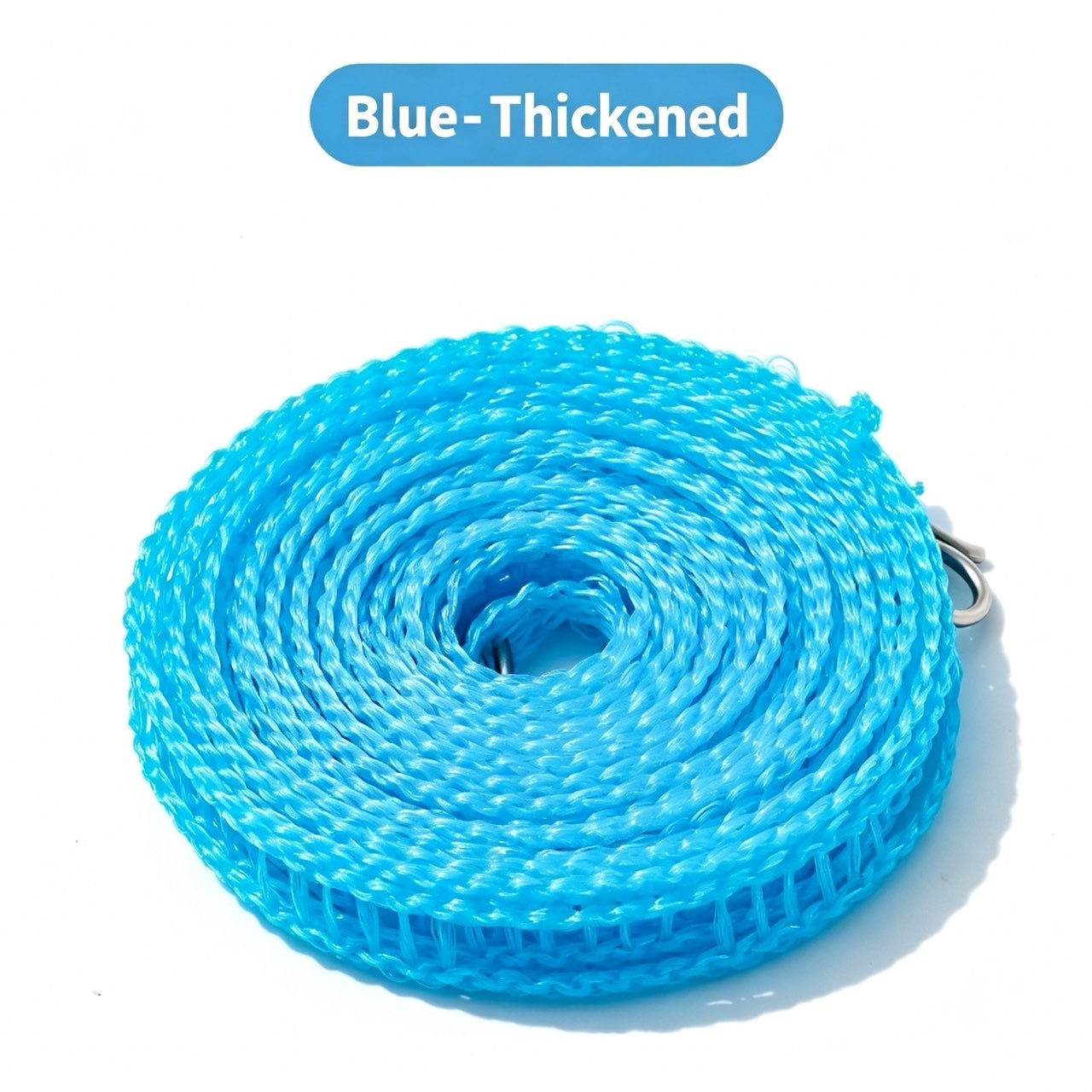 Clothesline for Outside, Adjustable Clothes line,Windproof Clothesline with Hooks, Indoor and Outdoor Laundry and Drying Lines,Ideal Camping & Travel Essentials