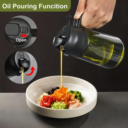 💕2 in 1 Glass Oil Sprayer & Dispenser