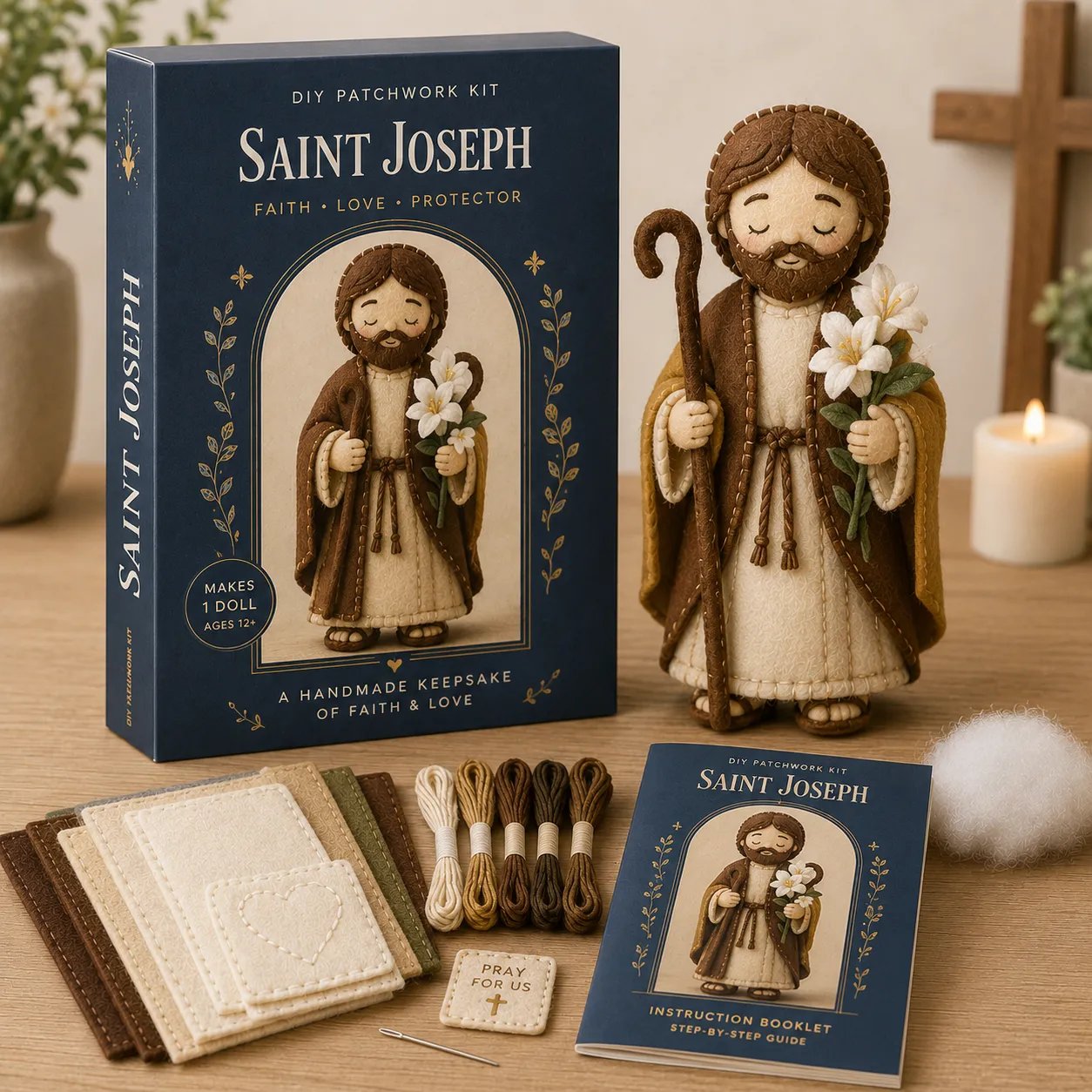 🔥LAST DAY 50% OFF - ✝️ Faith & Blessings DIY Patchwork Kit