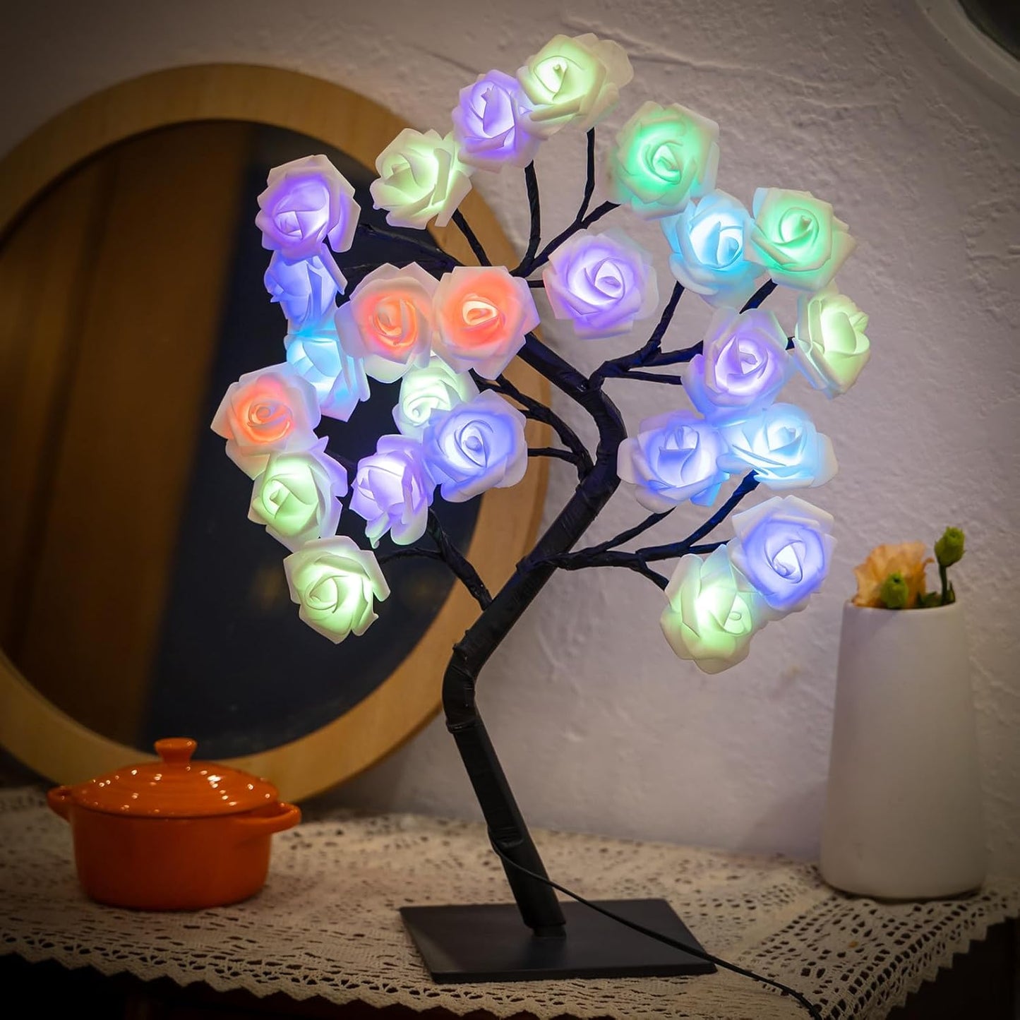 💖🎁2026 Mother's Day Gifts 50% Off-18 Colors Rose Tree Lamp