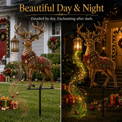 🔥Buy 2 Get 20% OFF🔥Light-Up Reindeer Christmas Yard Stake