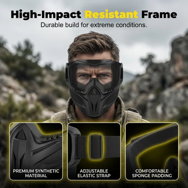 🔥LIMITED-TIME 50% OFF - Detachable Full Face Goggle Mask