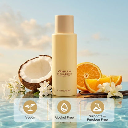 🎁💕49% OFF - Vanilla on the Beach Hair & Body Mist for Women