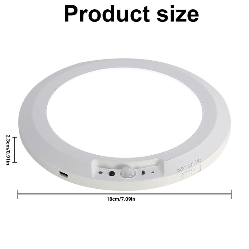 ✨Dimmable rechargeable ceiling light with motion sensor – magnetic & wireless✨