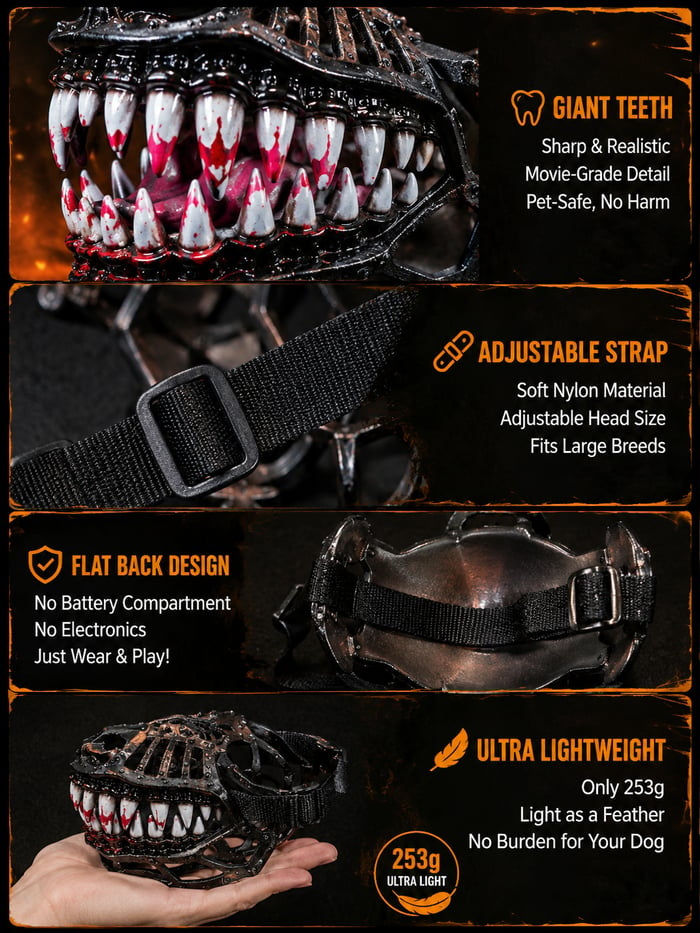 🎃 EARLY HALLOWEEN 49% OFF🔥🐶Hell Hound Monster Muzzle