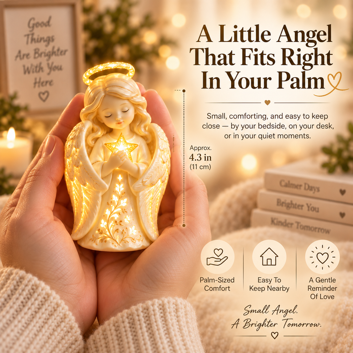 🔥 Last Day 50% OFF-✨ Pocket Hug Angel Light – A Comforting Keepsake for Brighter Days