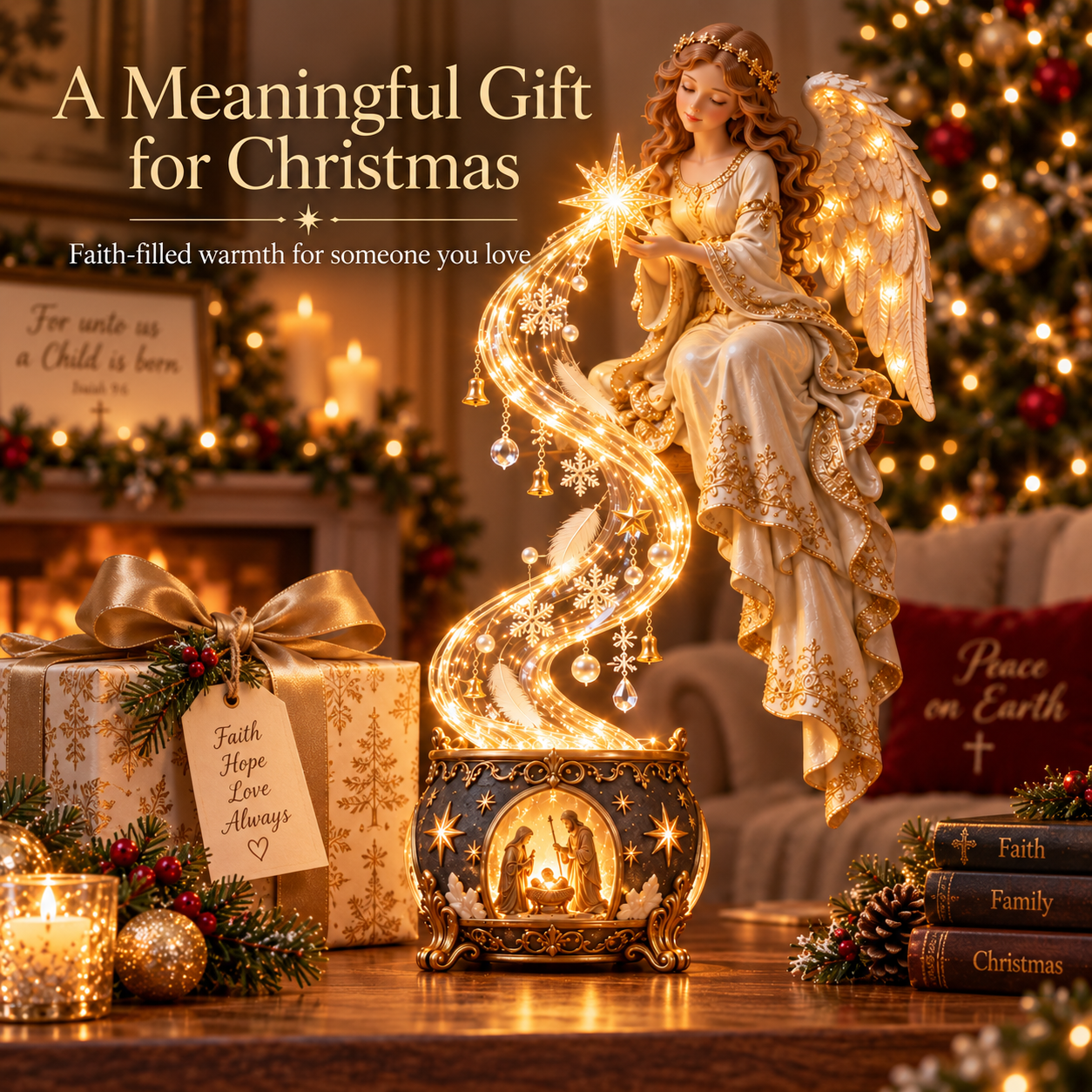 Meaningful Angel Nativity Christmas gift