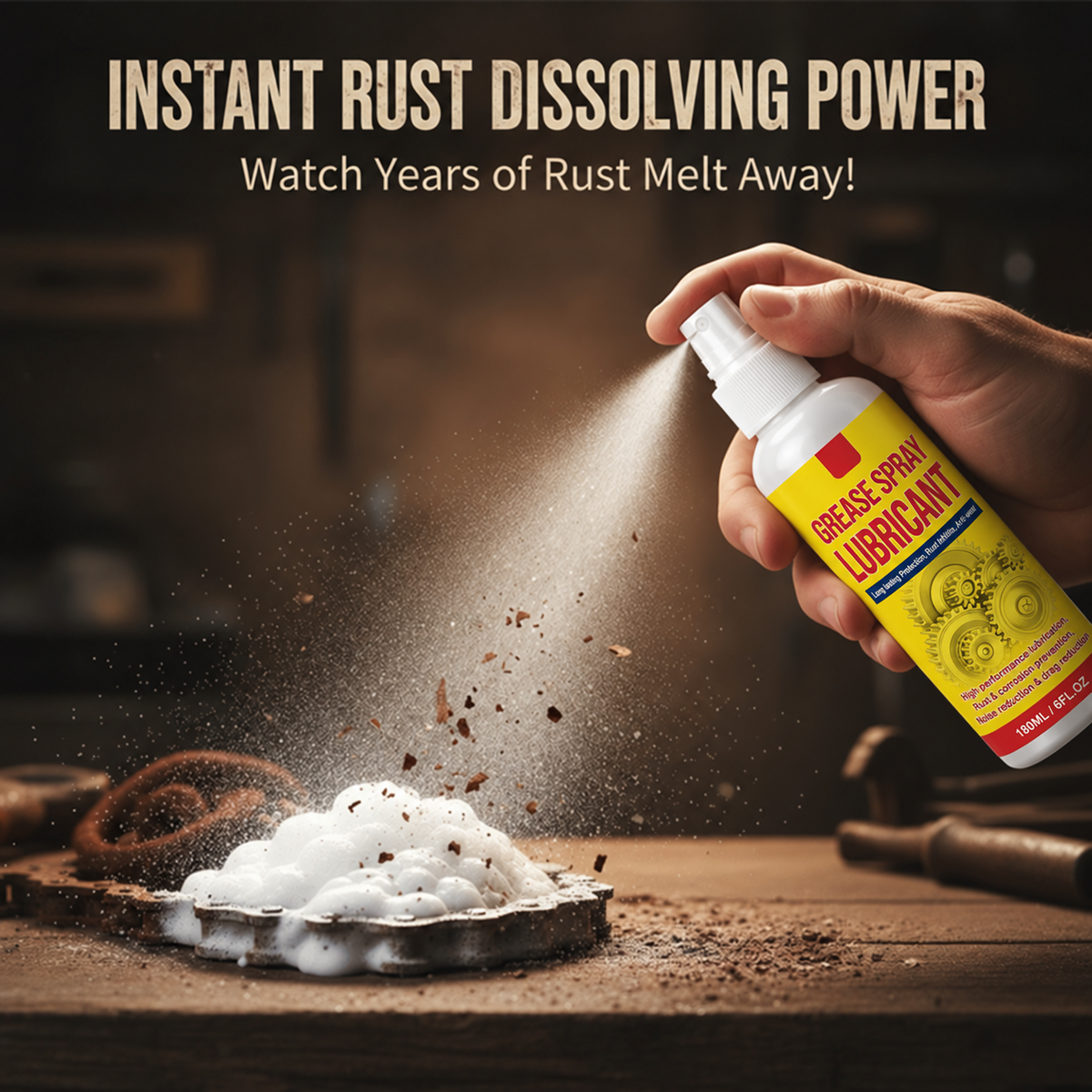 Anti-Rust Lubricant Spray & Rust Remover⏳