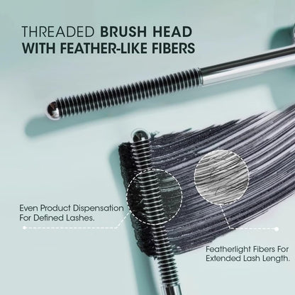 0.5mm Precision Metal Mascara Brush Reusable Iron Wand Eyelash Brush
