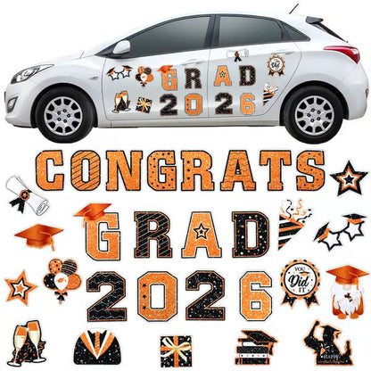 🎓 2026 Grad Car Magnets 🧲 – 30-Piece Set for Celebration Decor (Cars, Fridges & More) 🎁Buy 2 Free Shipping