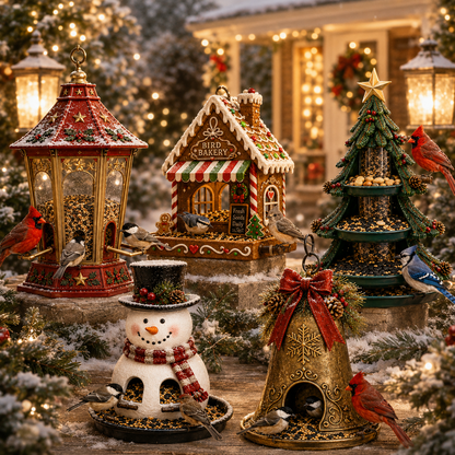 🎄 Christmas Bird Feeder Collection™ – Festive Hanging Garden Feeders for Wild Birds