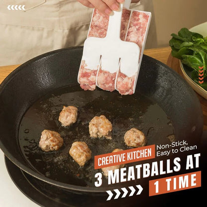 🔥49% OFF! Triple Meatball Maker – Shape 4 Perfect Meatballs at Once for Pasta, Soup & Hot Pot🛒
