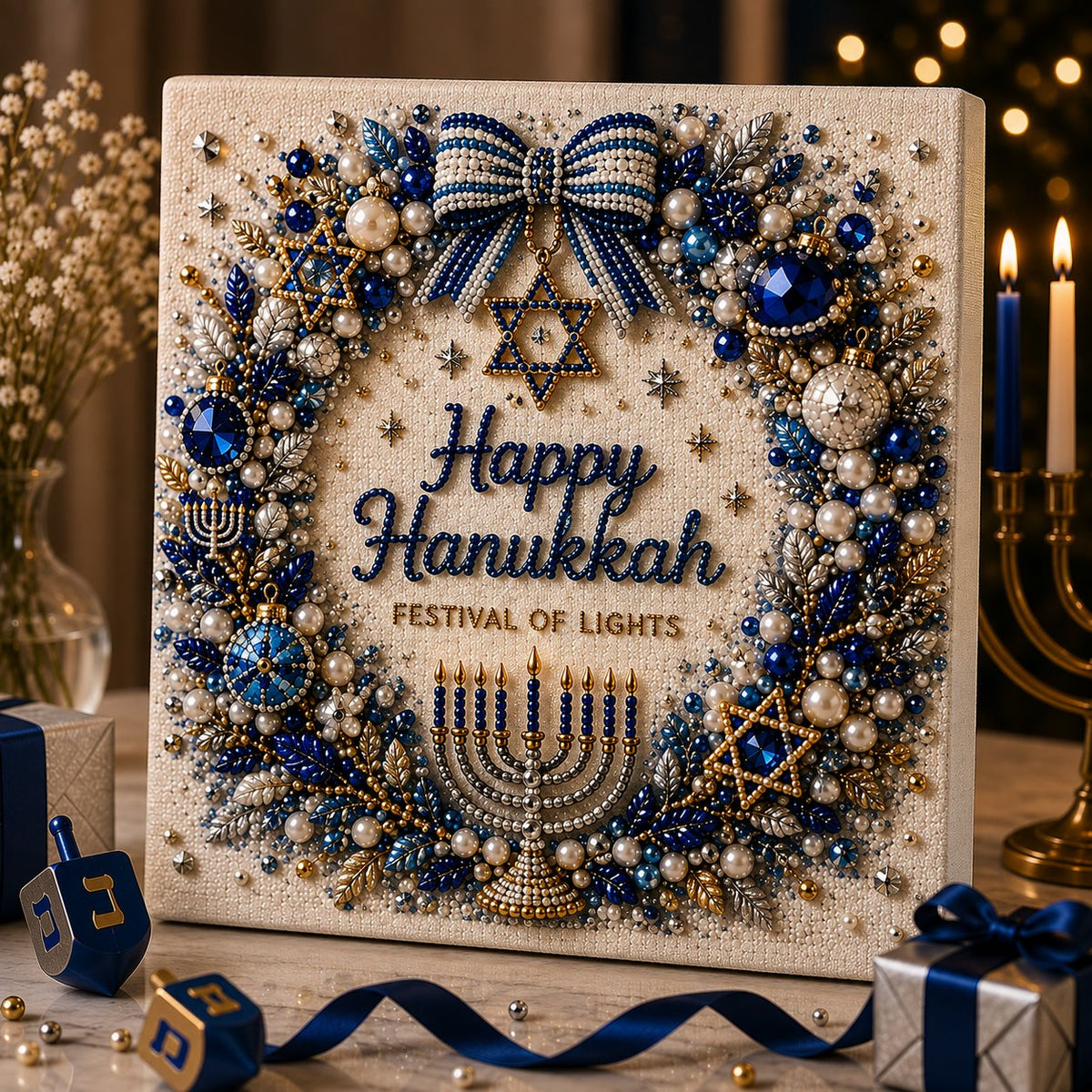 🎁Last Day 49% OFF - 🕎✨DIY Hanukkah Pearl Art Kit(📦Buy 2 Free Shipping)