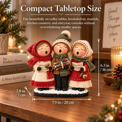 🔥LAST DAY 50% OFF - Vintage Christmas Carolers Figurine – Cozy Farmhouse Holiday Tabletop Decor