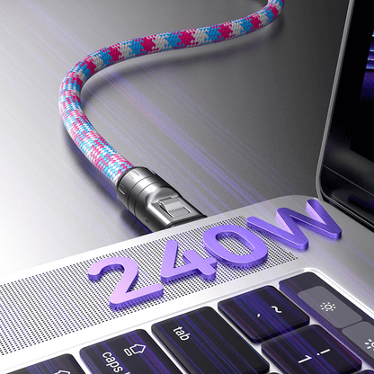 🔥C to C 240W Charging Cable with Wearable Bracelet Design