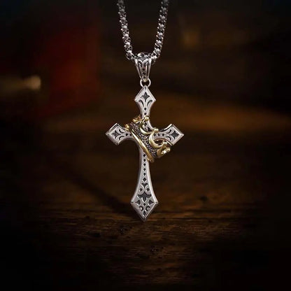 🔥Last Day Promotion 49% OFF🔥 - Crown Cross Necklace for Men and Women Faith Prayer Accessories Gift