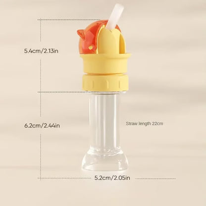 1 Pack Kids Water Bottle Spout Conversion Cap with Straw