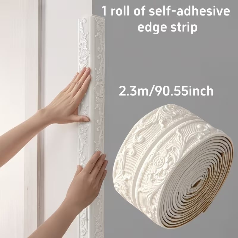 ✨Last Day 50% OFF✨4 Rolls Self-Adhesive Skirting Boards - 90 in Flexible Decorations