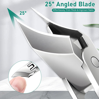 🔥Last Day Sale - 49% OFF🔥Eagle Beak Angled Nail Clippers 3-Piece Set