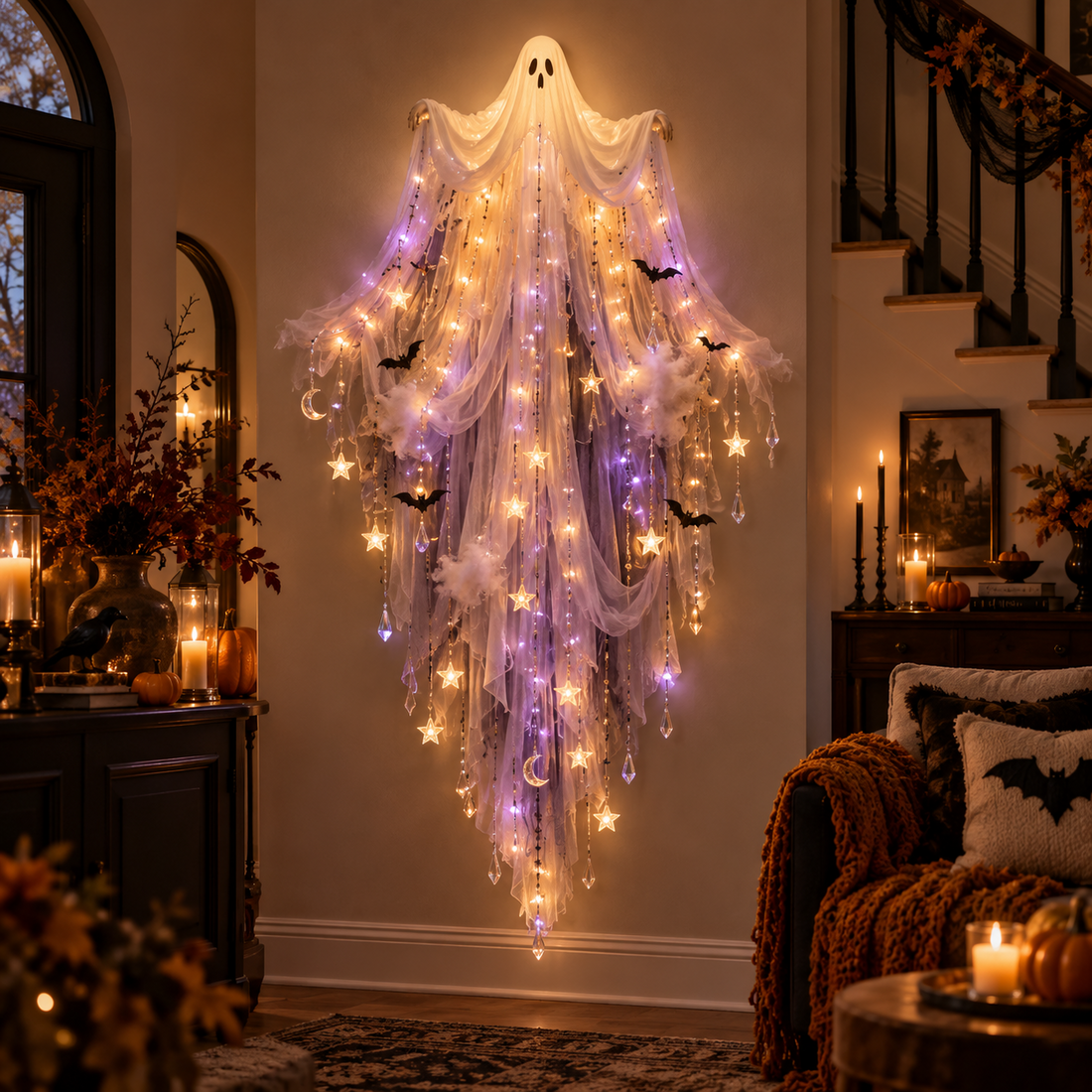 Ghost Veil Halloween cascade
