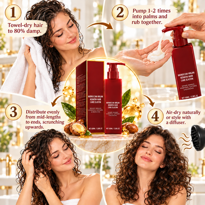 ❤️Argan & Avocado Curl Defining Leave-In Cream⏳