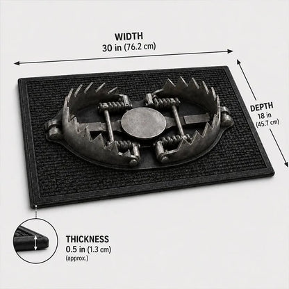🔥HOT SALE 49% OFF😂 Gotcha! 3D Bear Trap Illusion Doormat – Funny Prank Entry Mat
