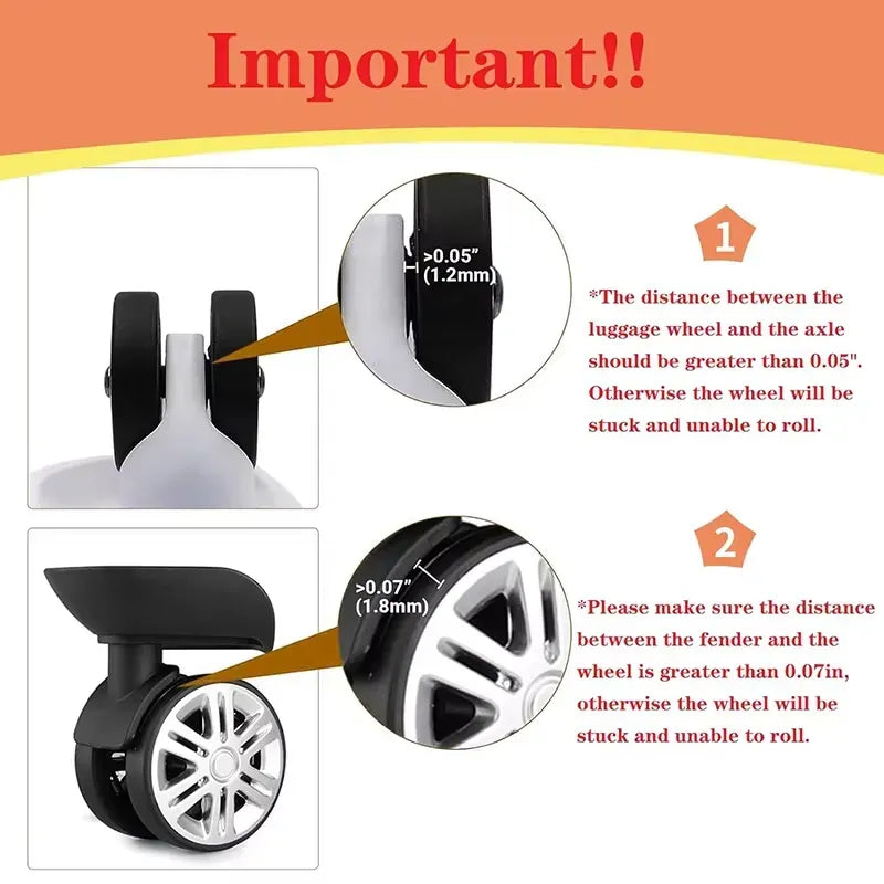 Luggage Suitcase Wheels Protection Covers⏳