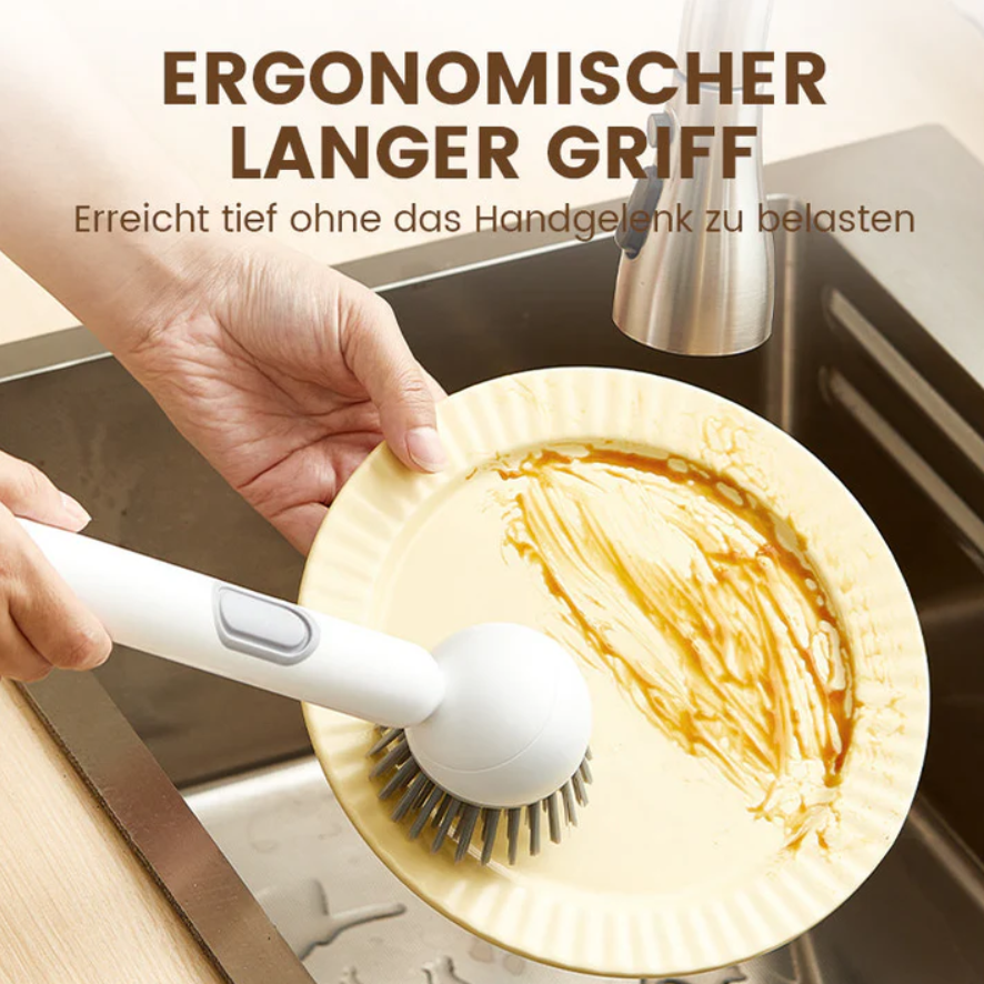 ✨ Spin Cleaning Brush with Soap Dispenser – Effortless Deep Cleaning!