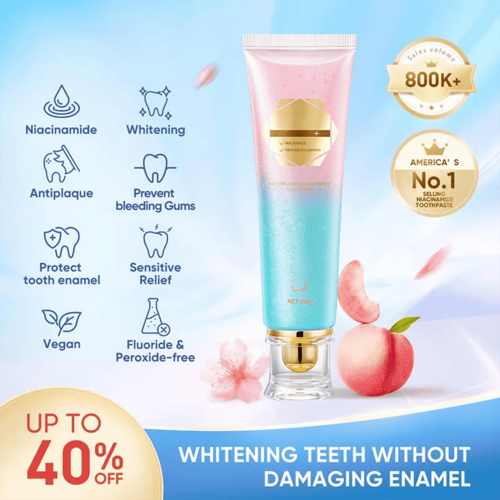 ✨ 🦷 Niacinamide Whitening Toothpaste - For Healthier, Whiter Teeth!