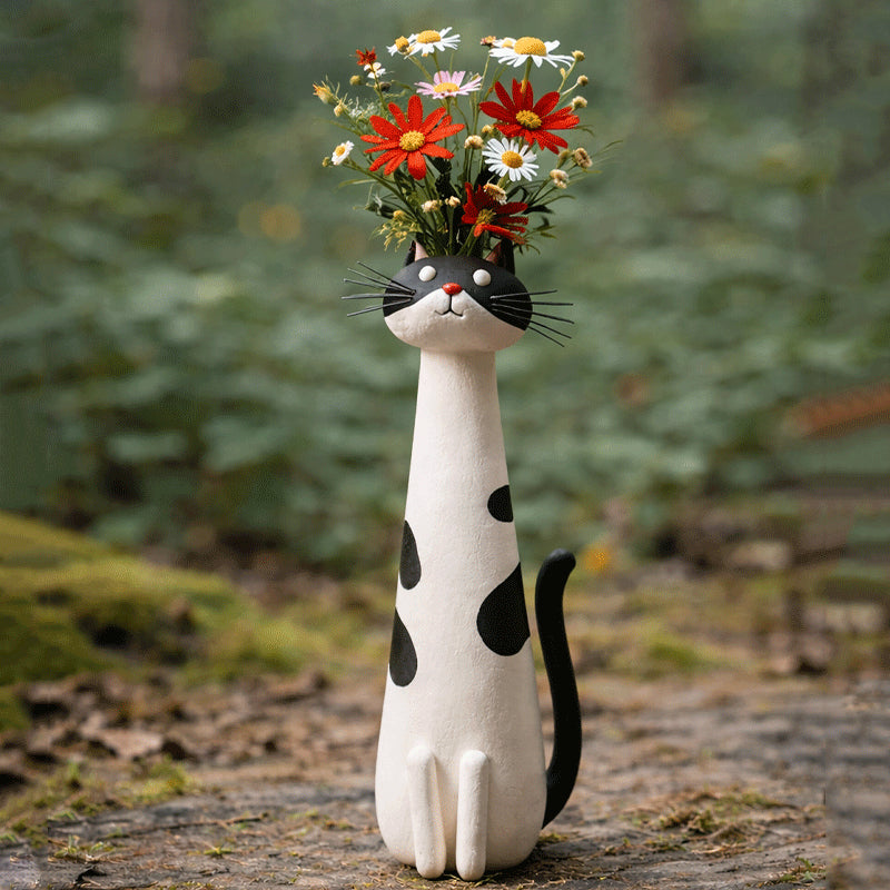 💖Last Day 50% OFF😸Handcrafted Quirky Cat Vase