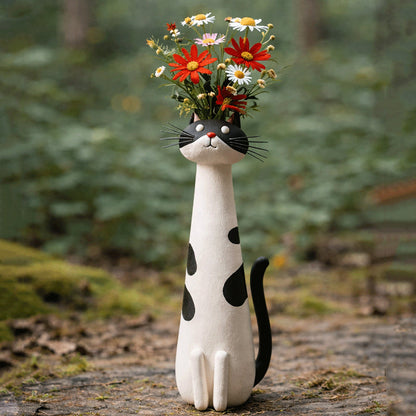 💖Last Day 50% OFF😸Handcrafted Quirky Cat Vase