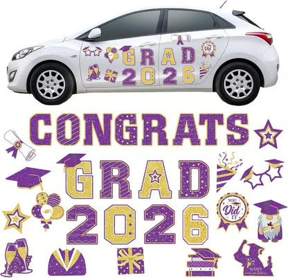 🎓 2026 Grad Car Magnets 🧲 – 30-Piece Set for Celebration Decor (Cars, Fridges & More) 🎁Buy 2 Free Shipping
