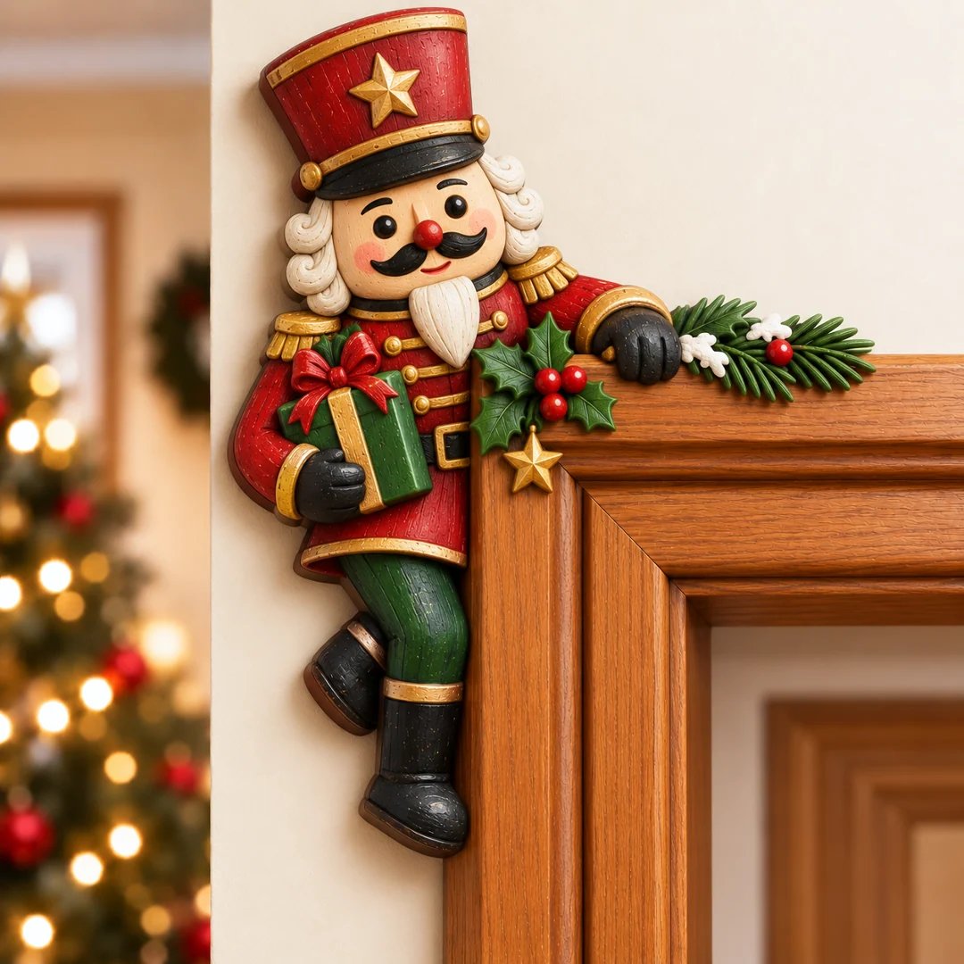 🎅 49% OFF | Christmas Door Frame Corner Decor – A Fun Holiday Surprise 🎄