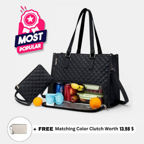 2026 Hot Sale 💝2 in 1 Tote Bag Lunch Bag Combo💝