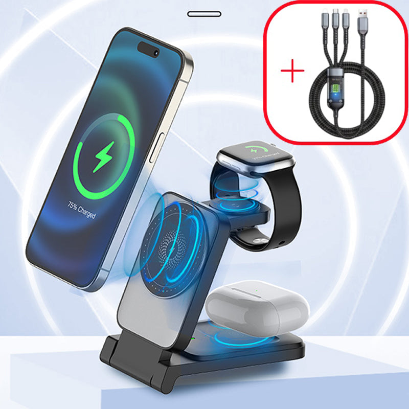 🔥Last day of the limited-time 30% off sale!🔥3-in-1 Foldable Magnetic Wireless Charger