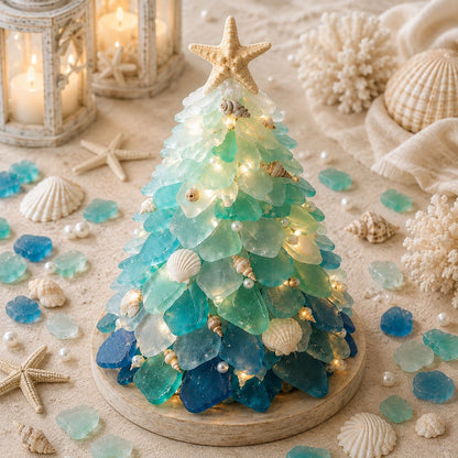🌊🎄 DIY Sea Glass 3D Christmas Tree Kit