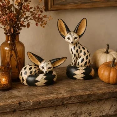 🔥 Limited Time – 50% OFF! 🦊 Vintage Fennec Fox Sculpture