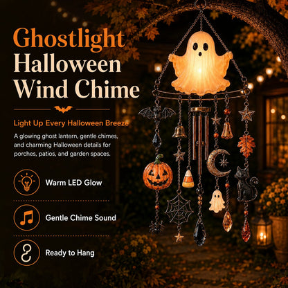 👻 Haunted Glow Ghost Wind Chime