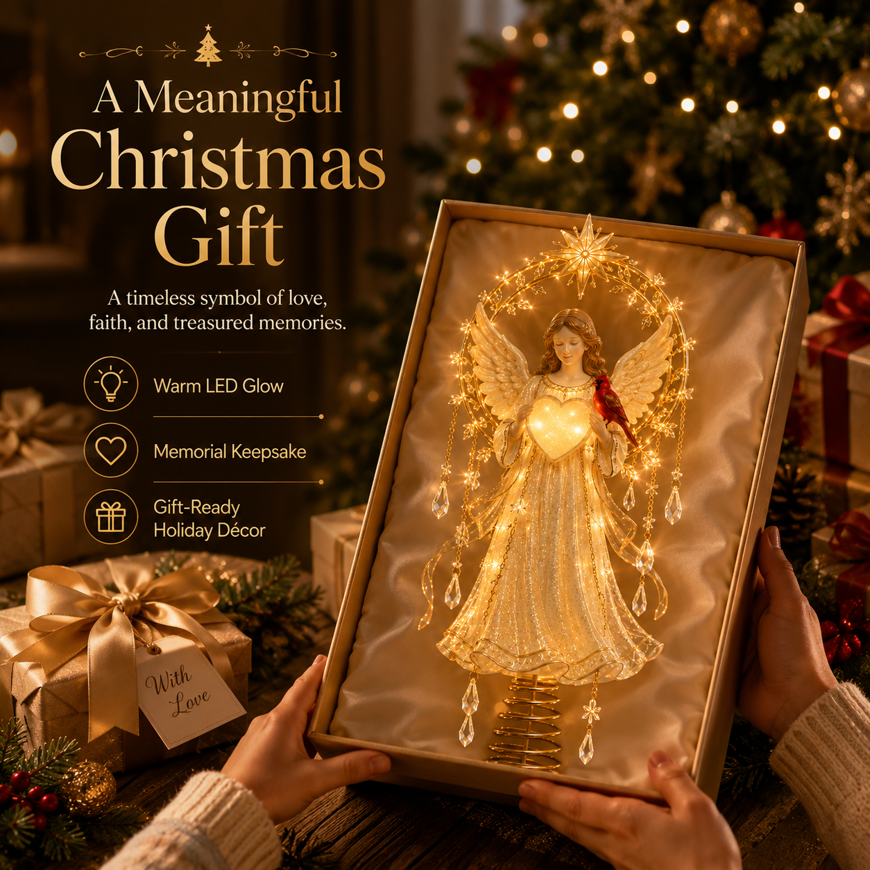 🎄Meaningful Christmas Tree Topper Collection™ – Lighted Holiday Keepsakes
