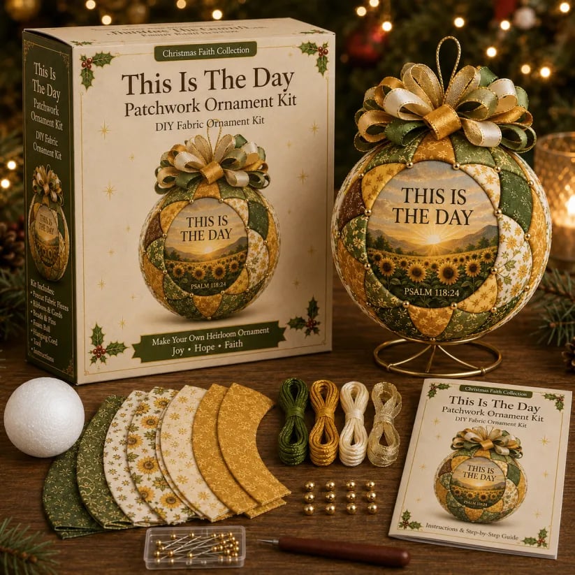 🔥LAST DAY 50% OFF - 🎄Christmas Faith Patchwork Ornament DIY Kit
